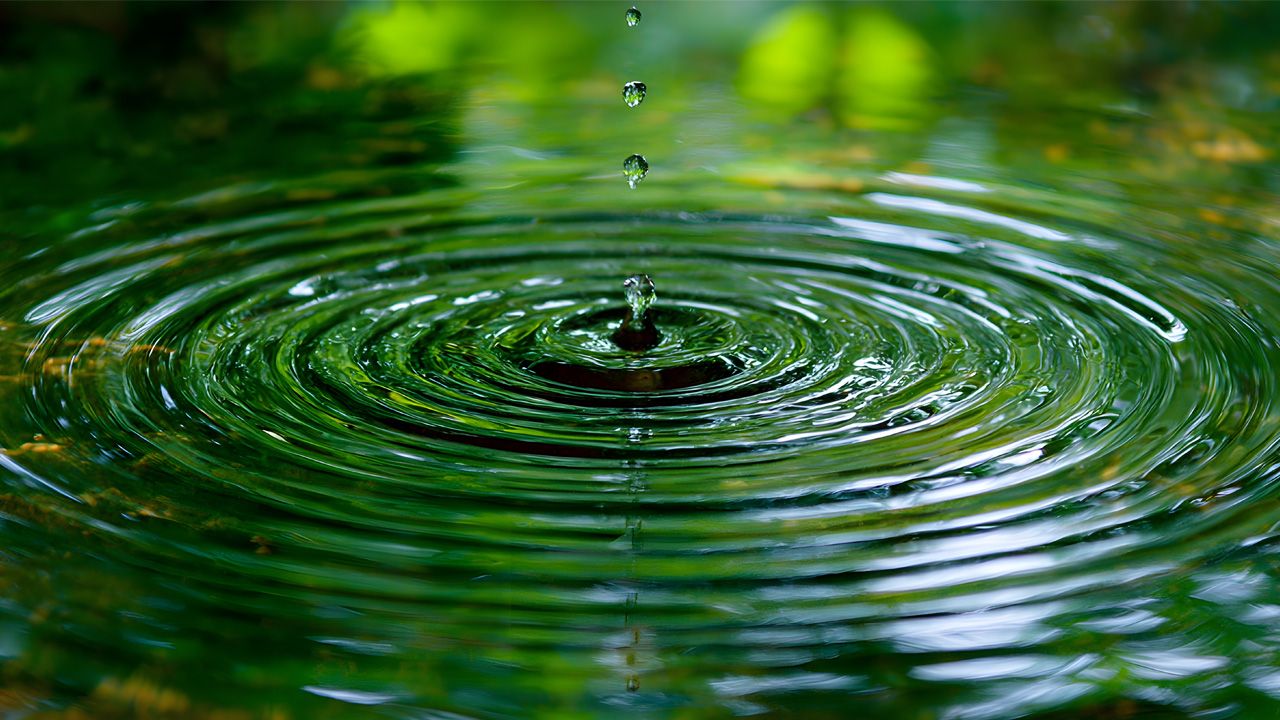 water drop ripples