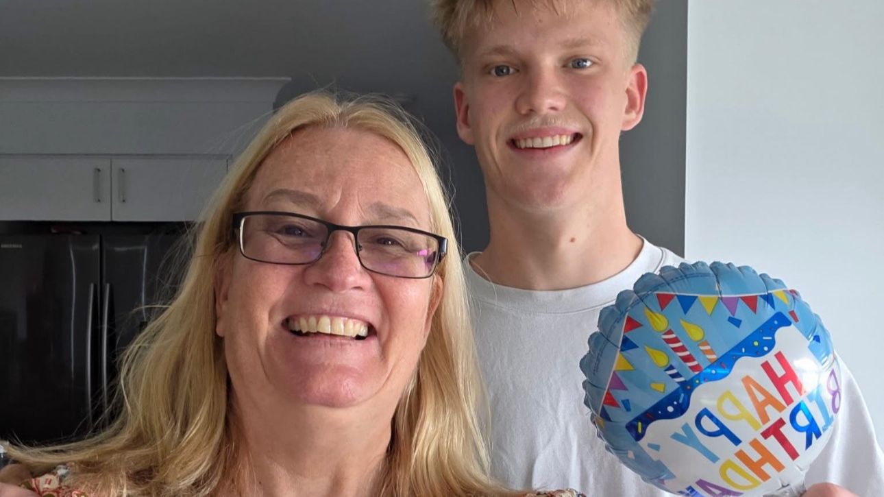 Martina smiling to camera