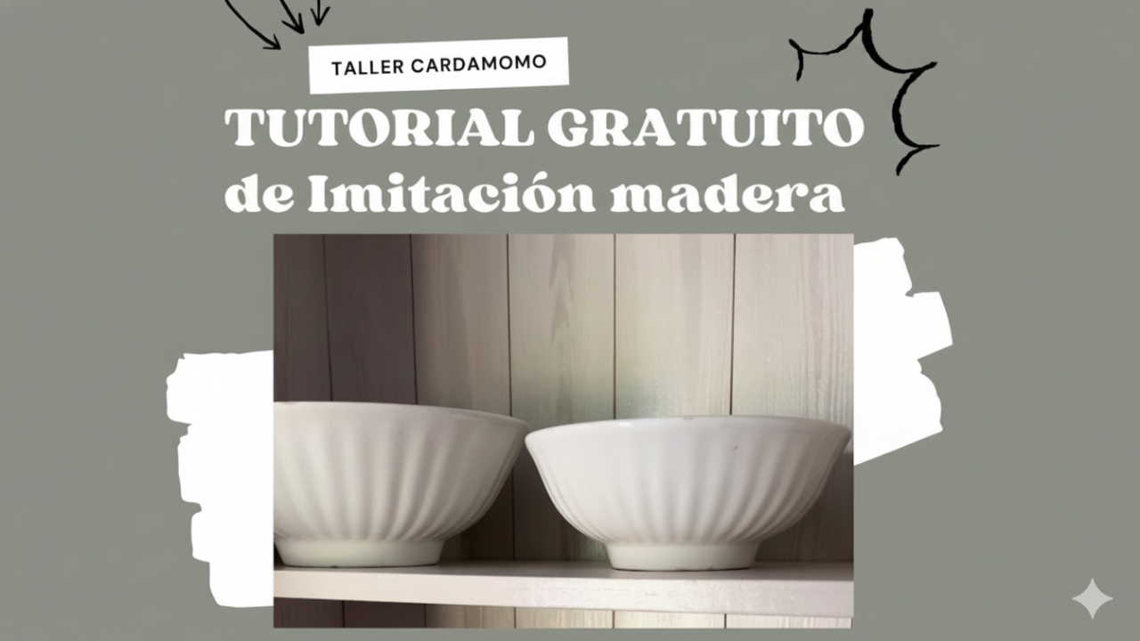 Superficie de melamina transformada con efecto símil madera paso a paso