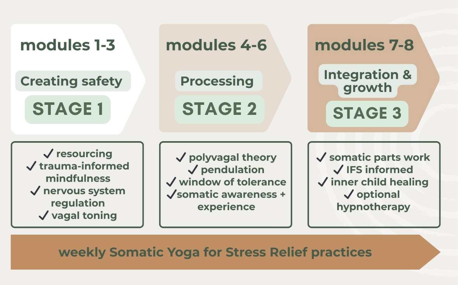 Online somatic healing programme for anxiety, stress and trauma recovery through nervous system regulation