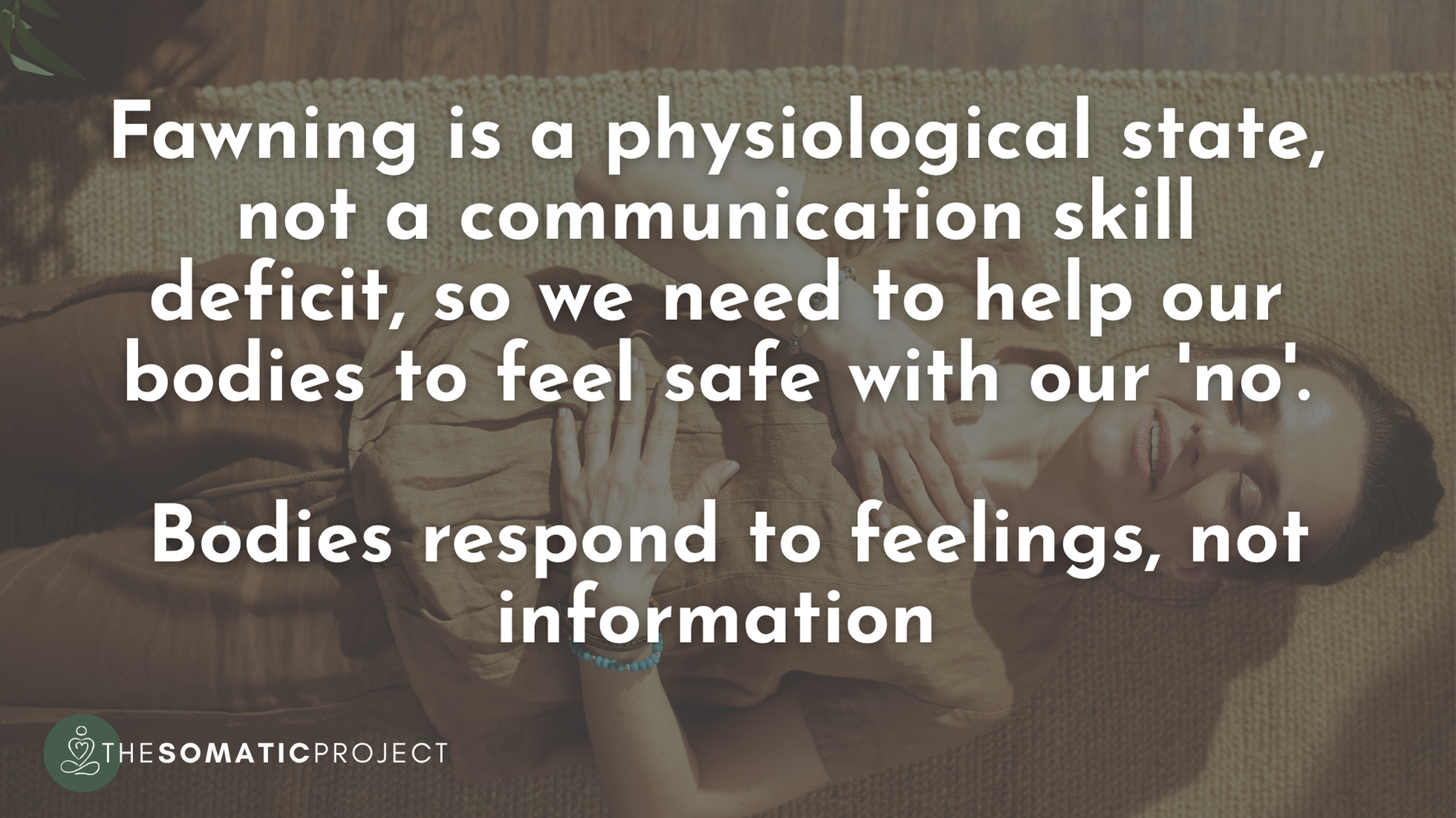 Somatic healing therapy for fawning and people-pleasing trauma response