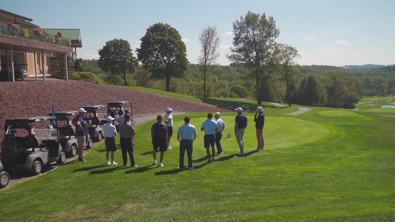 Eight students, five coaches at Eric Cogorno Golf School