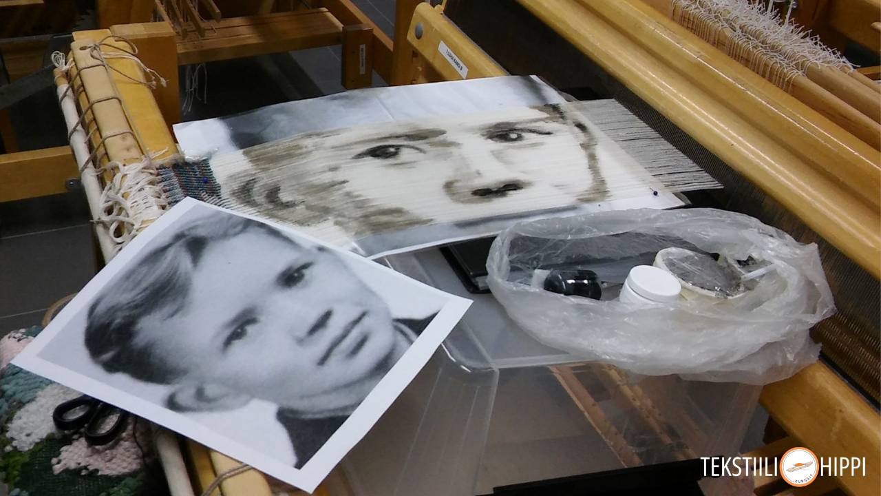 Loimimaalausta-kangaspuilla