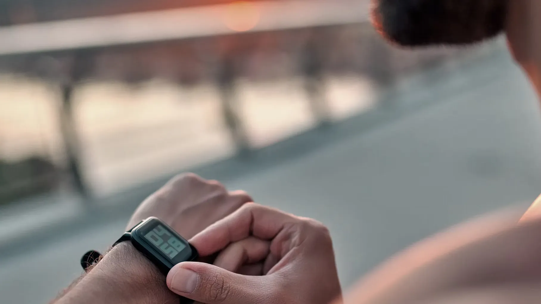 Person checking their watch