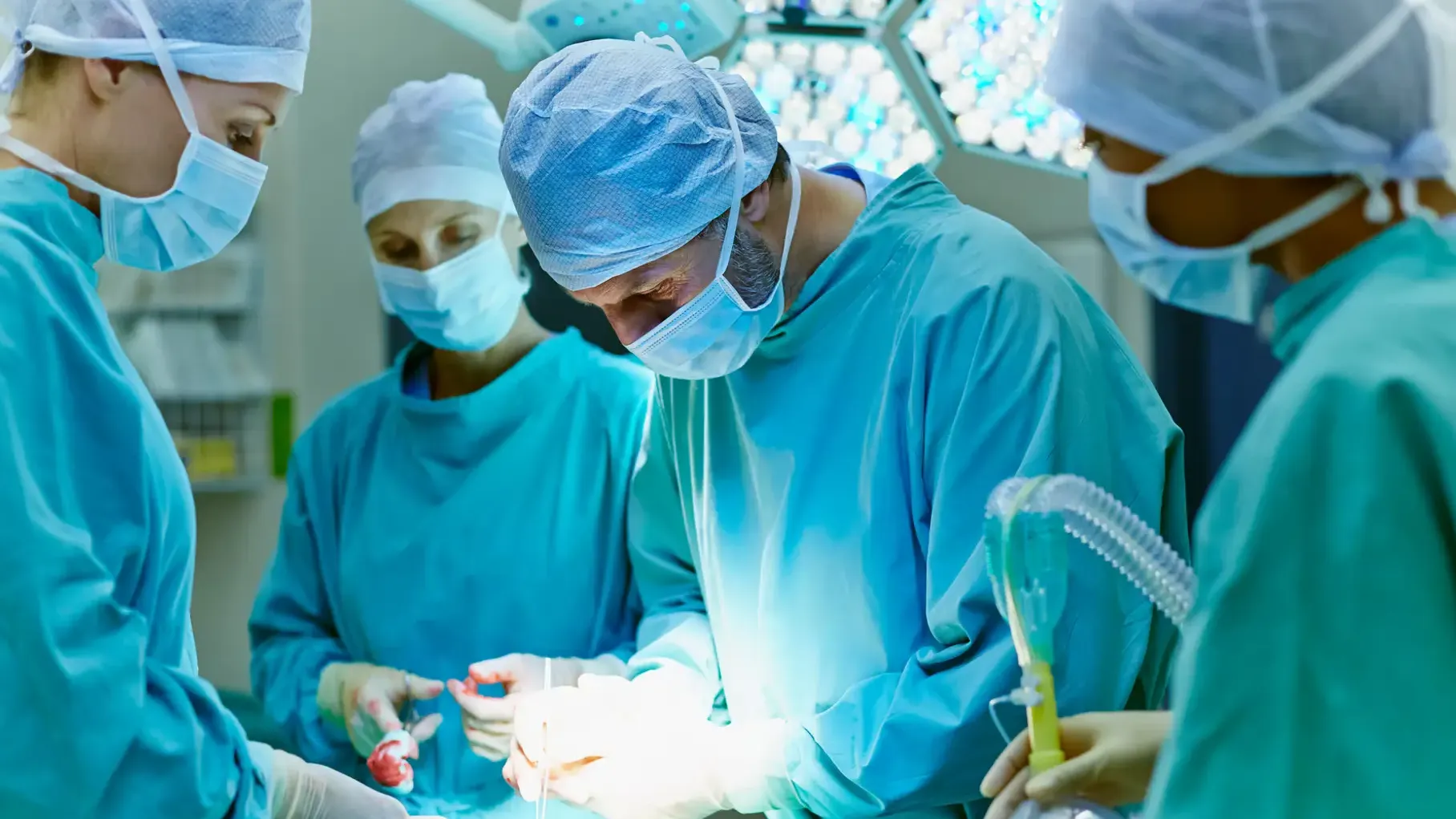 Doctors in operating room