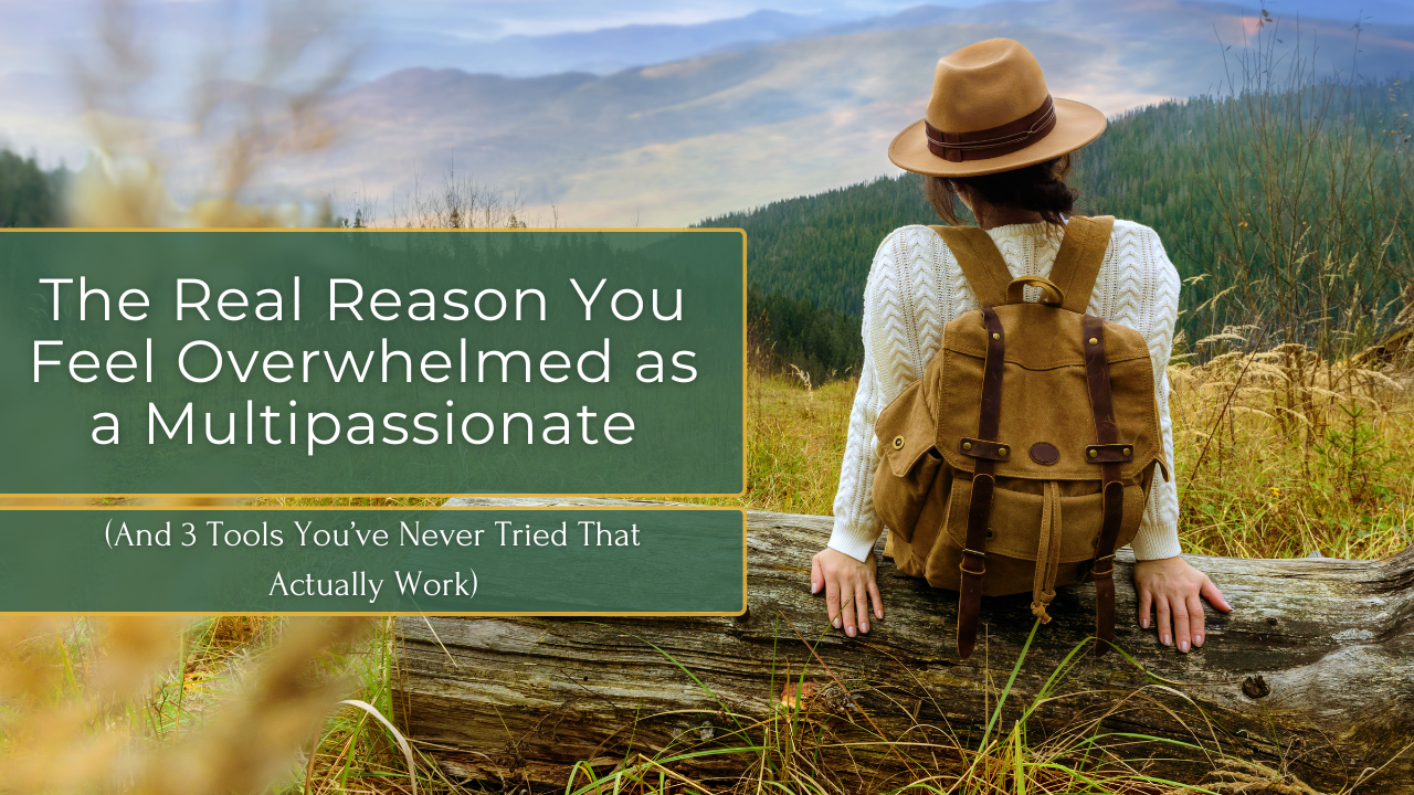 If you’ve ever felt ‘too much’ because you love many things, this will reframe everything. Multipassionates don’t need more discipline — they need better tools.