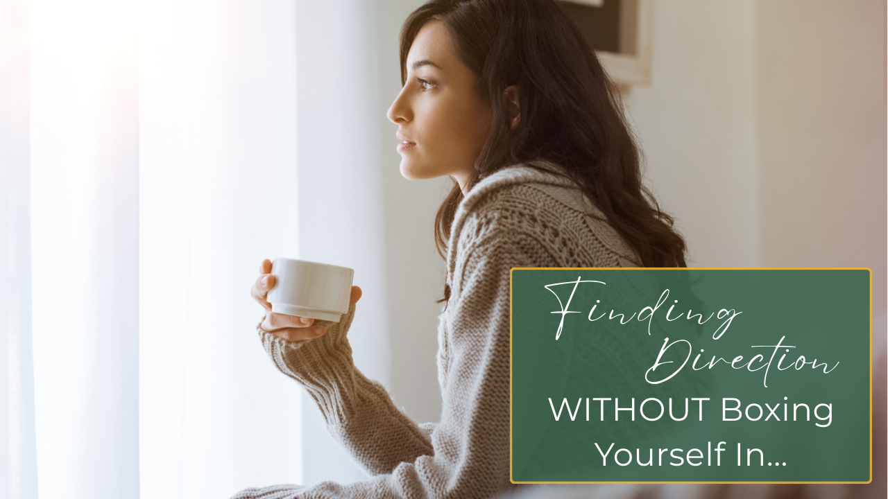 Multipassionate person mapping out goals and priorities with clarity and confidence