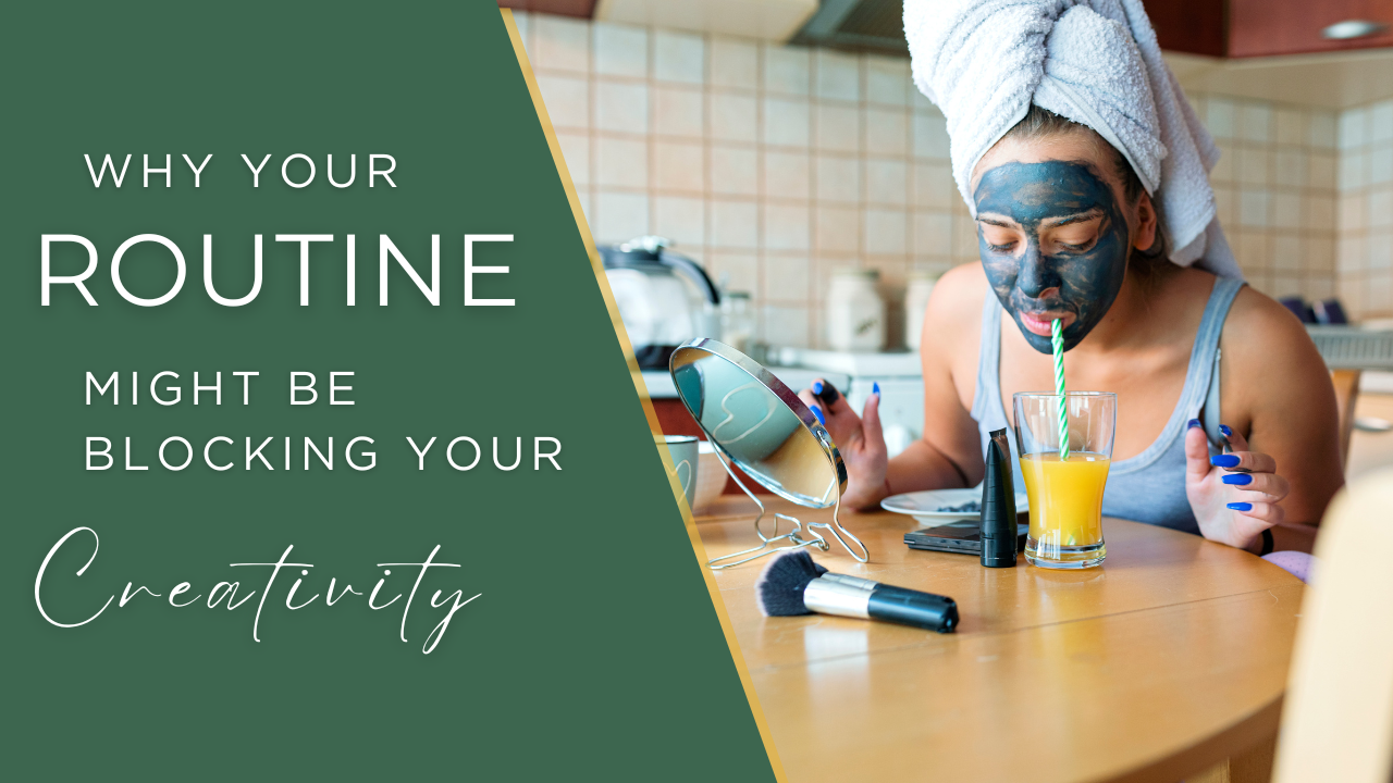A messy desk with notebooks, sketches, and coffee, surrounded by a flexible daily schedule chart — showing a multipassionate’s rotating and adaptive routine.
