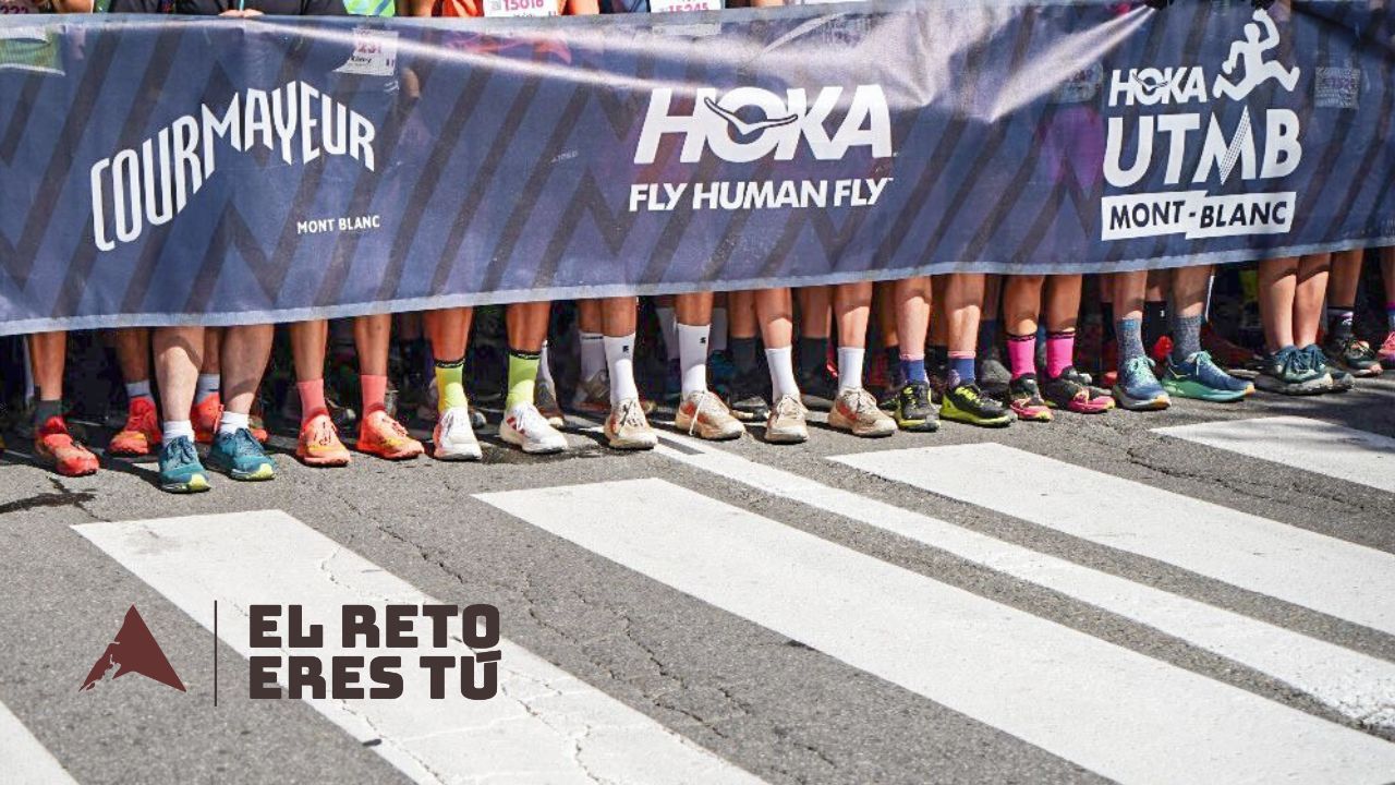 Línea de salida de la CCC del UTMB en Courmayeur