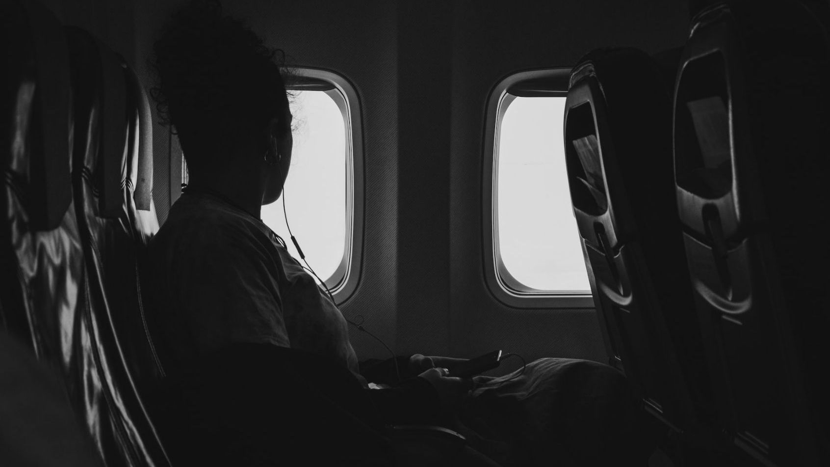 donna spaventata dal volo