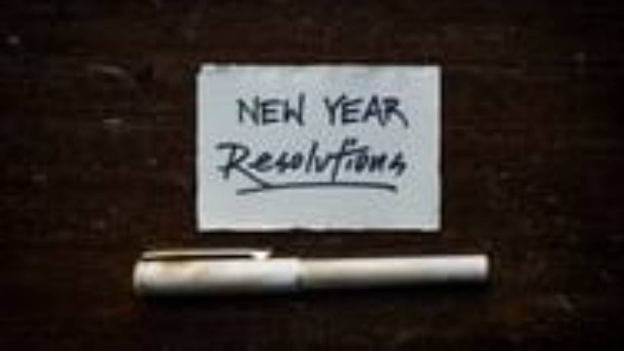 bigliettino con i propositi del nuovo anno