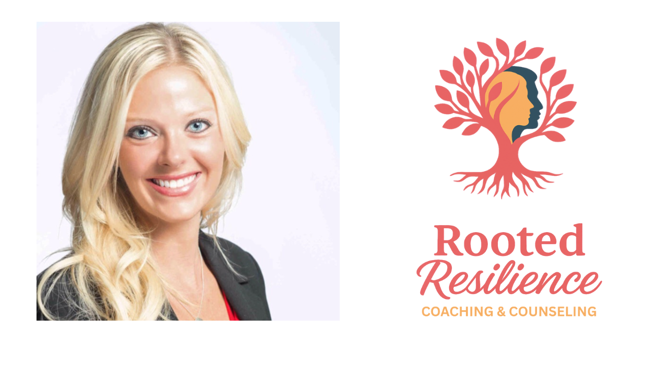 Woman sitting peacefully with a warm drink, wrapped in a cozy blanket in front of a softly lit fireplace, creating a calm and grounding atmosphere.