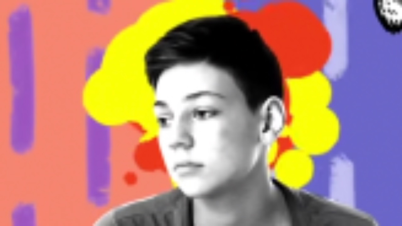 Child sitting quietly and looking thoughtful, representing feeling “in their own head” and processing internal thoughts