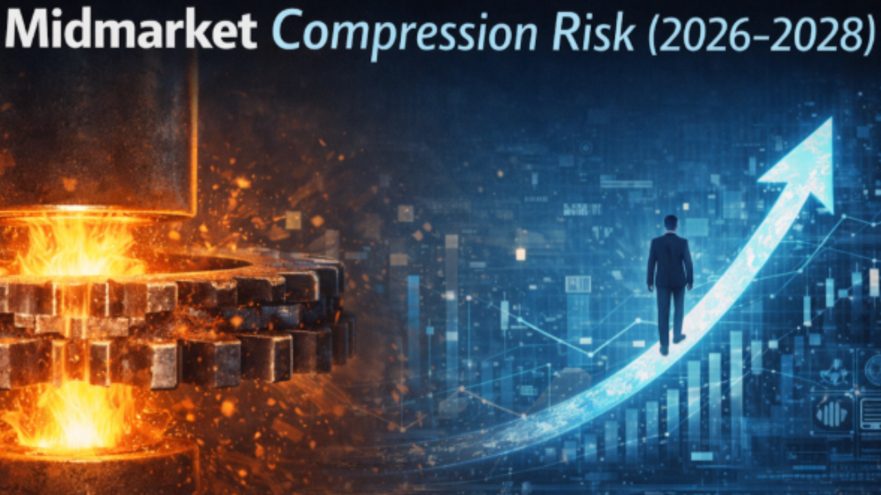 Executive leadership team analyzing margin compression and competitive performance benchmarks in a corporate strategy meeting.