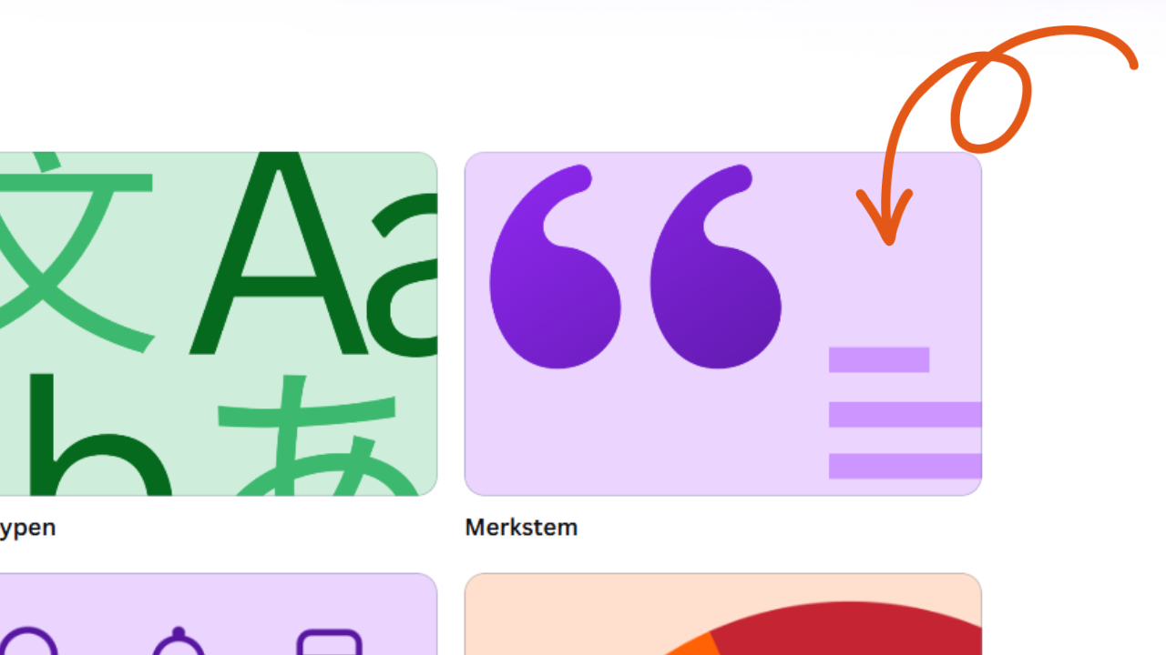 Waar vind je Merkstem in Canva