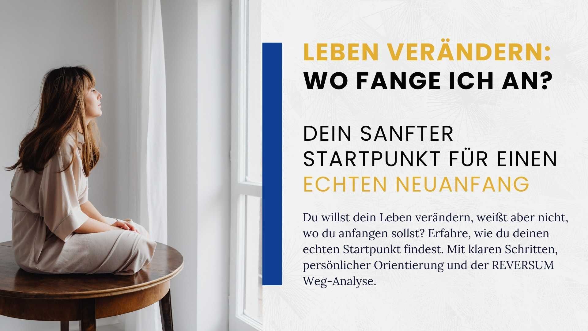 Leben verändern, aber wo fange ich an?