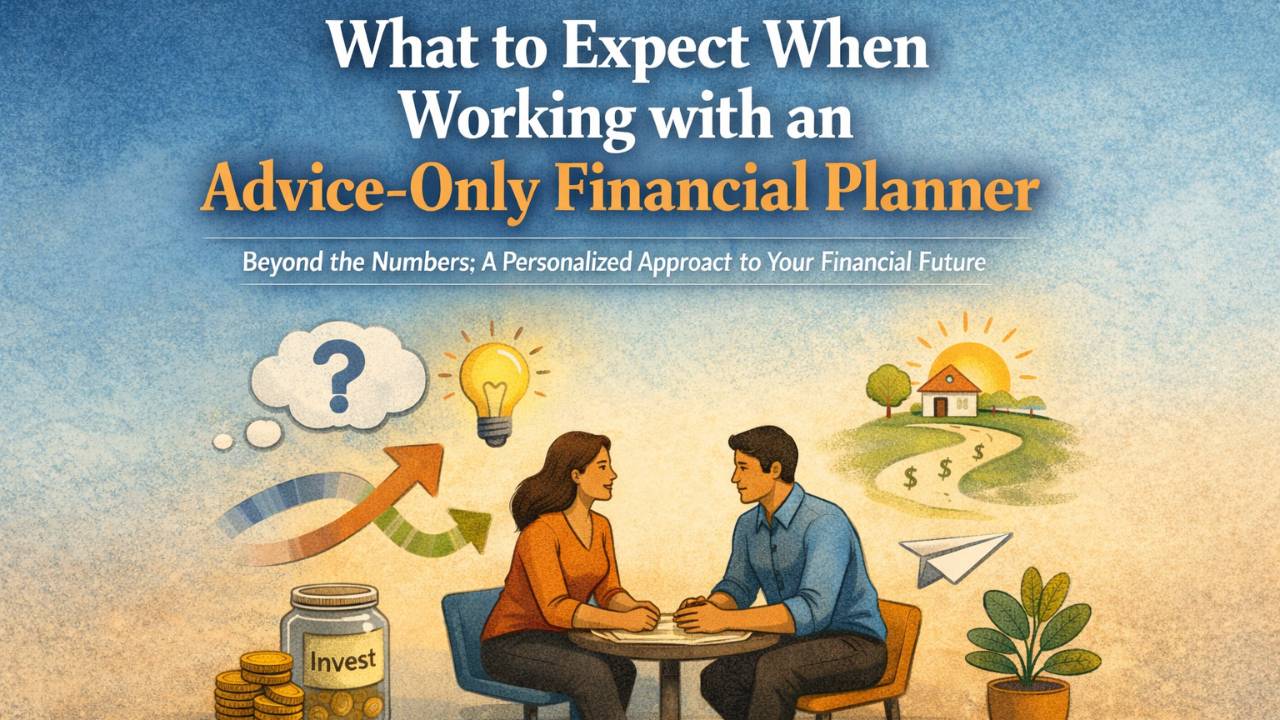 Financial planning conversation with visual cues