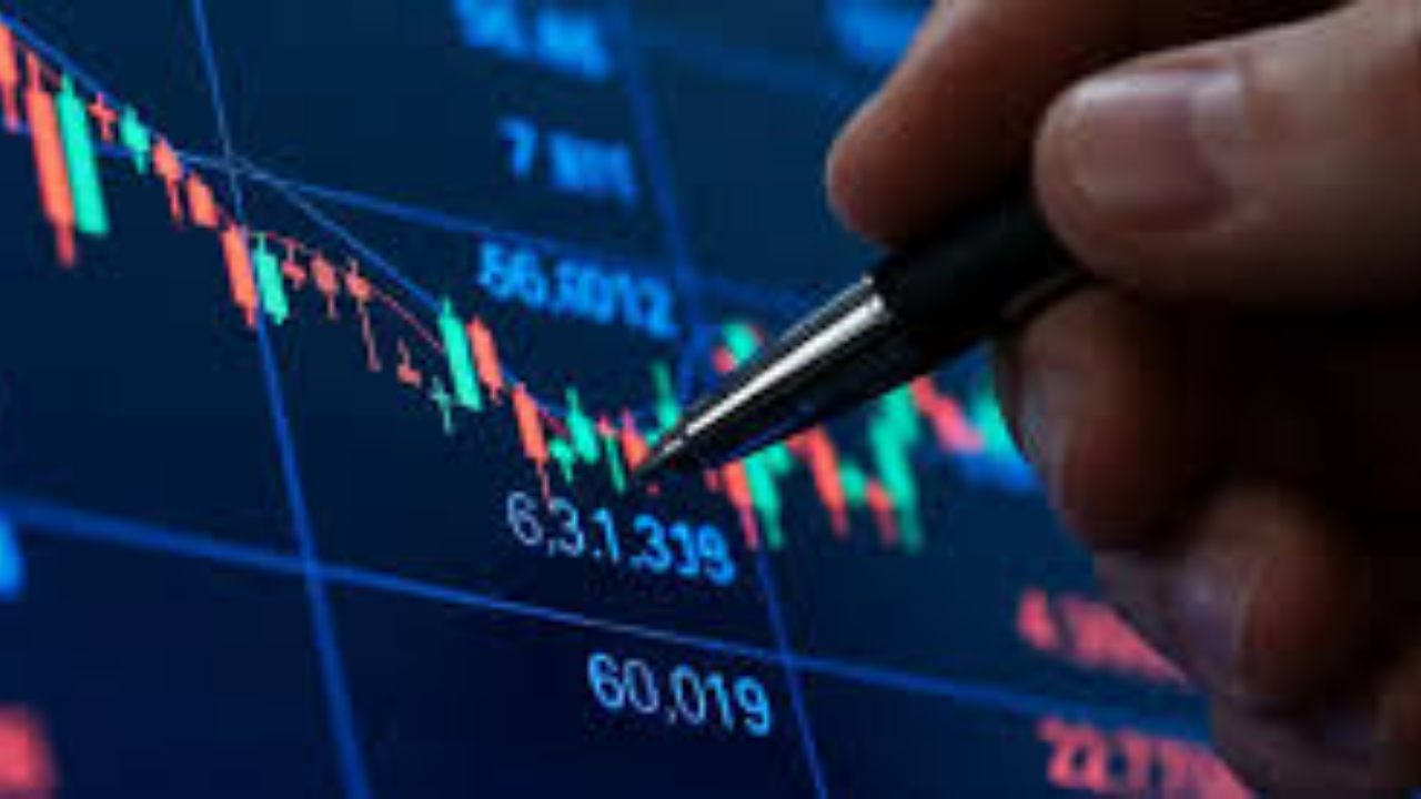 Gráfico de trading mostrando el Delta en opciones y movimiento del precio