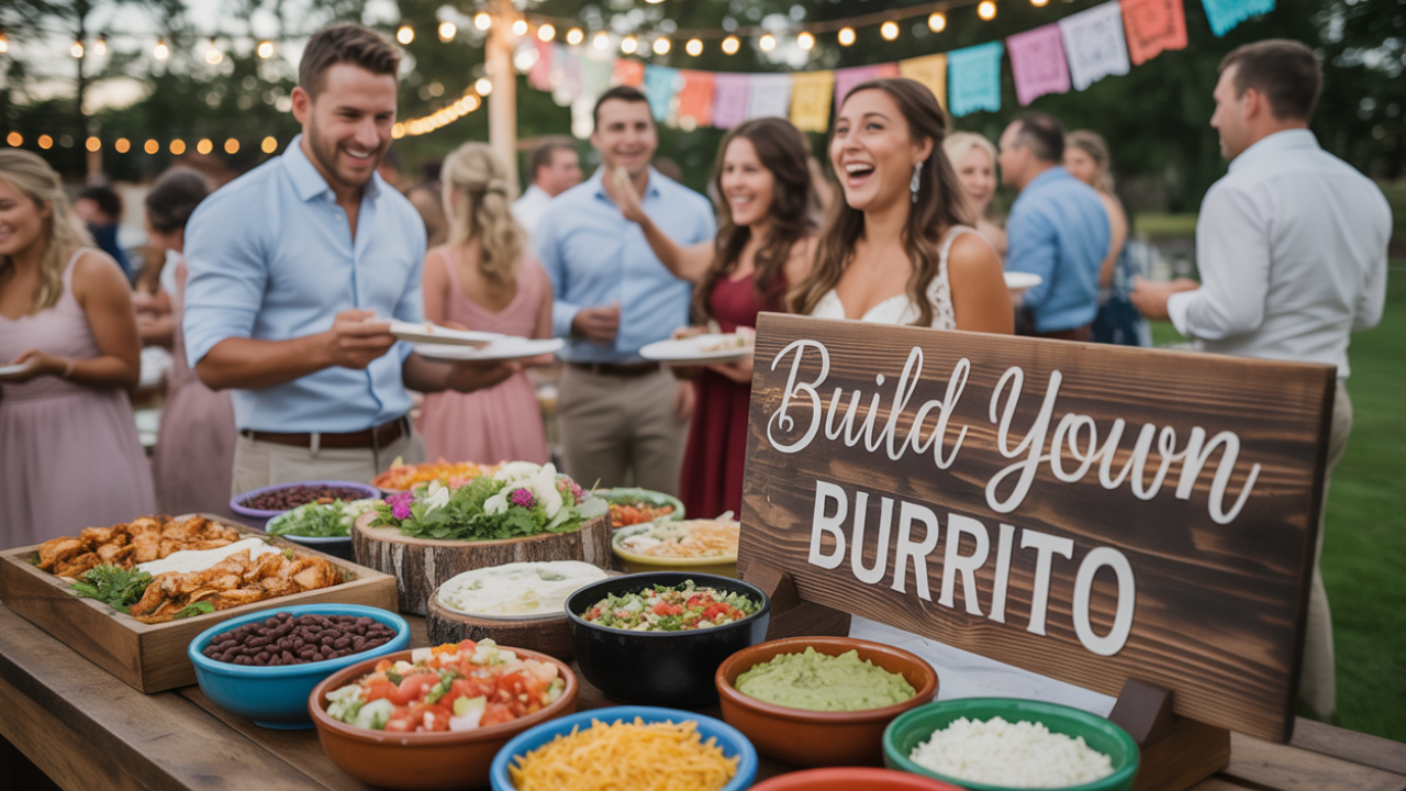 Wedding Planning: Burrito Bowl Interactive Food Station