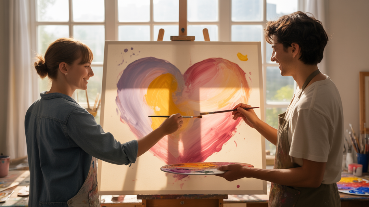 A Heart-Led Collaborative Painting Between You and Your Groom
