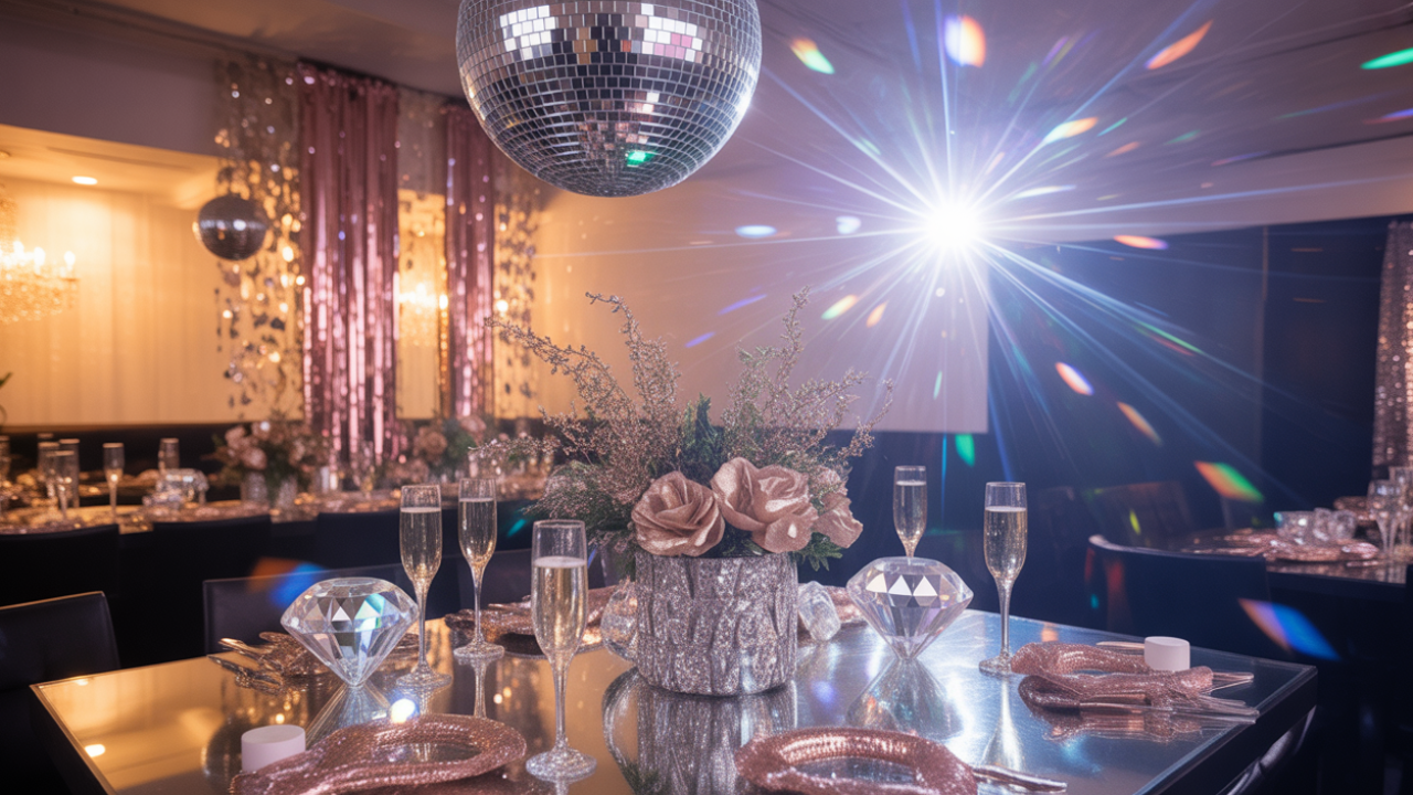 Disco and Diamonds Bachelorette Party Theme