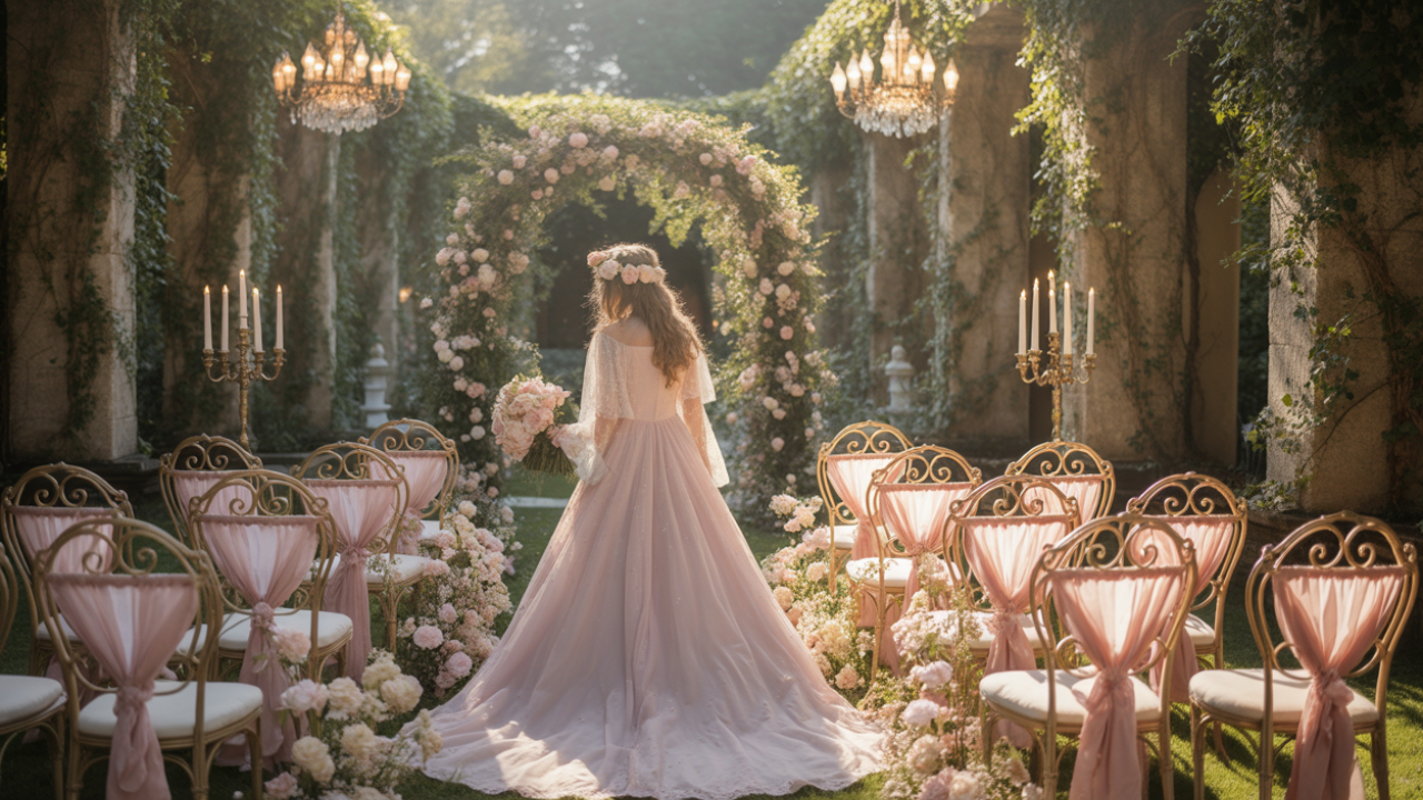 Elegant Castlecore Wedding Color Palette Planning