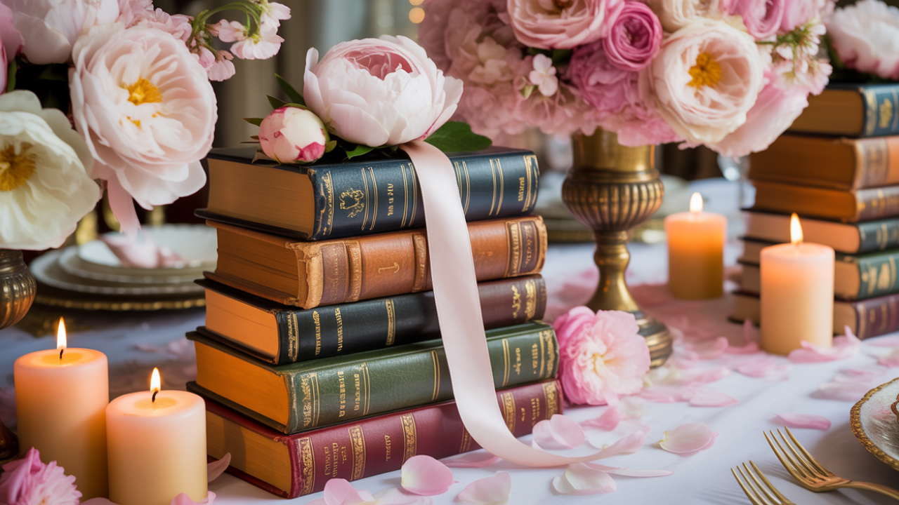  Add a Poetic Vintage Library Romance Theme to Your Wedding