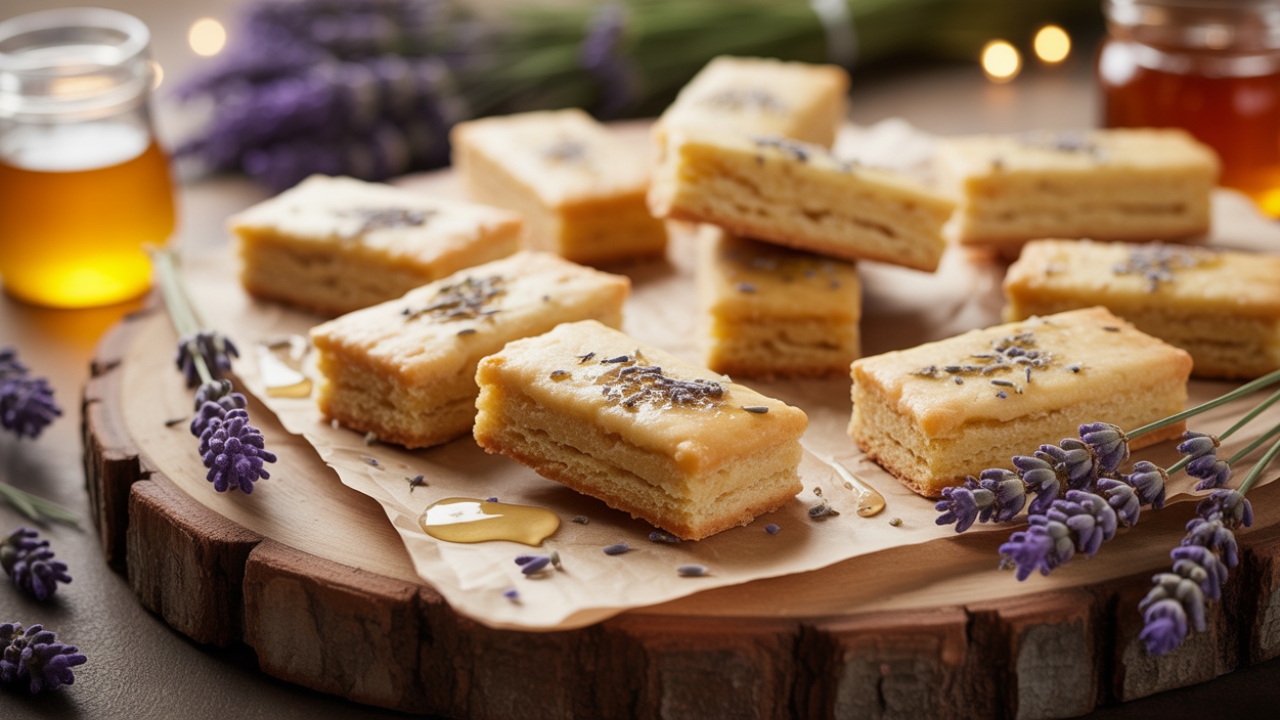 Best Wedding Snack: Lavender Honey Shortbread Bites 