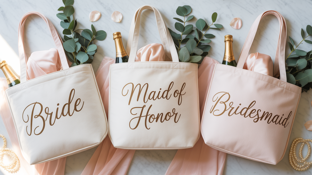 Budget for Wedding Bridal Party Totes ✨ to Save Money