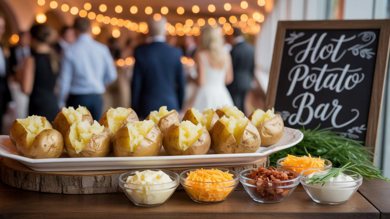 Interactive Wedding Food Station: Hot Potato Station