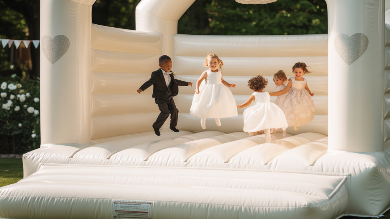 Wedding Bounce House for Kids With Games