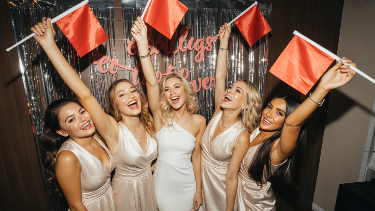 Red Flags to Forever Bachelorette Party Theme