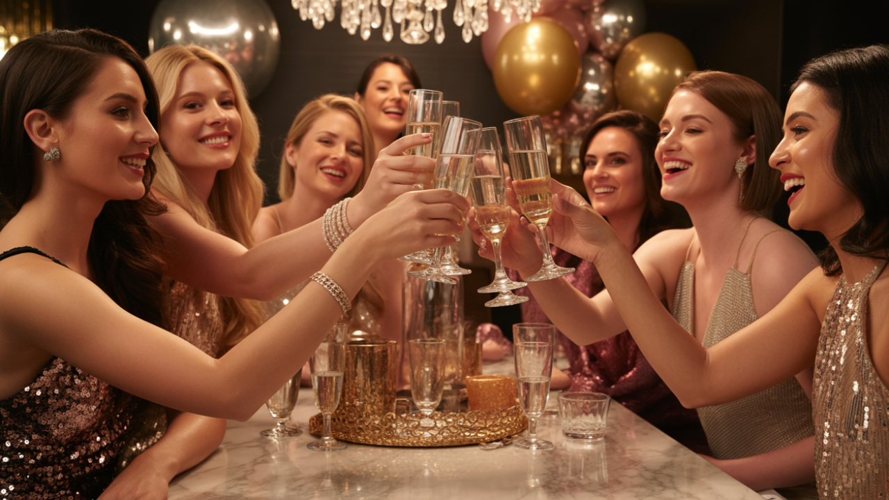 Glitz and Glam Bachelorette Party Theme