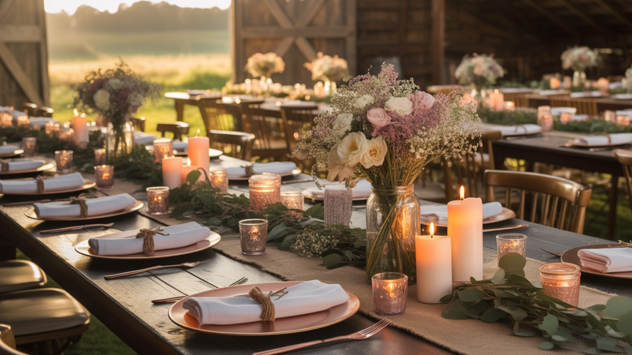Rustic Wedding Tablescapes That Are Warm and Creative 🌾