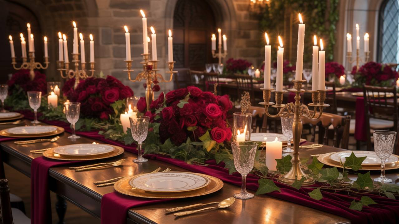 Create Your Own Storybook With Castlecore Wedding Tablescapes