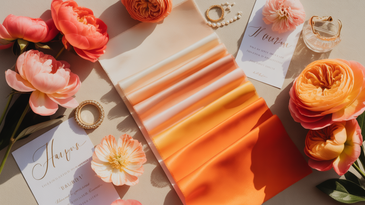 Coral & Tangerine Wedding Colors 🍊Joyful & Sun-Kissed