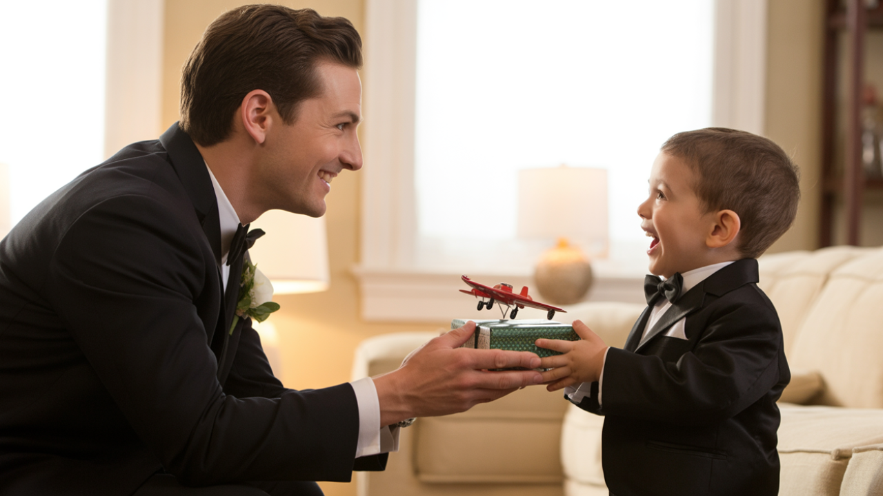 Asking Your Ring Bearer With a Gift to Make Him Feel Proud