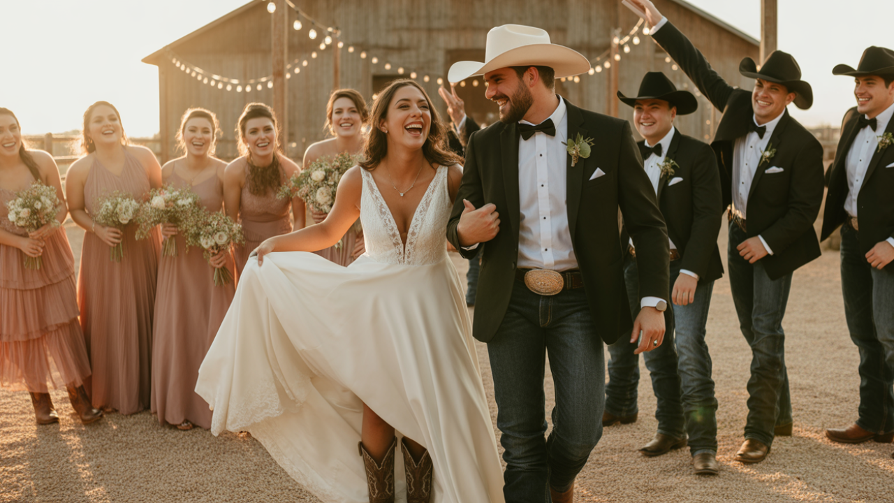 A Western Wedding Theme That Feels Fun, Warm, and Full of Heart
