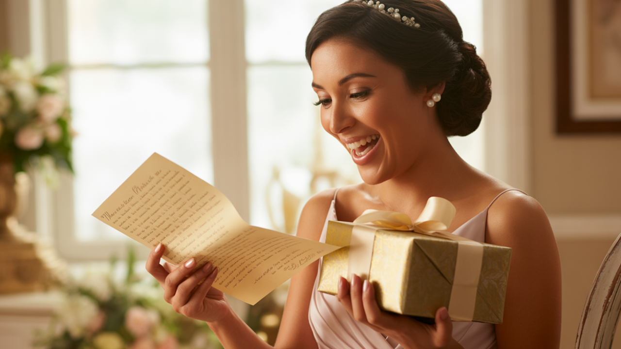 Will You Be My Maid of Honor? 💌  Presents & A Letter