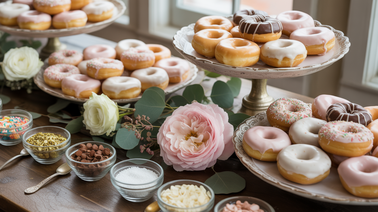 Wedding Interactive Food Station: DIY Donut Decor Bar