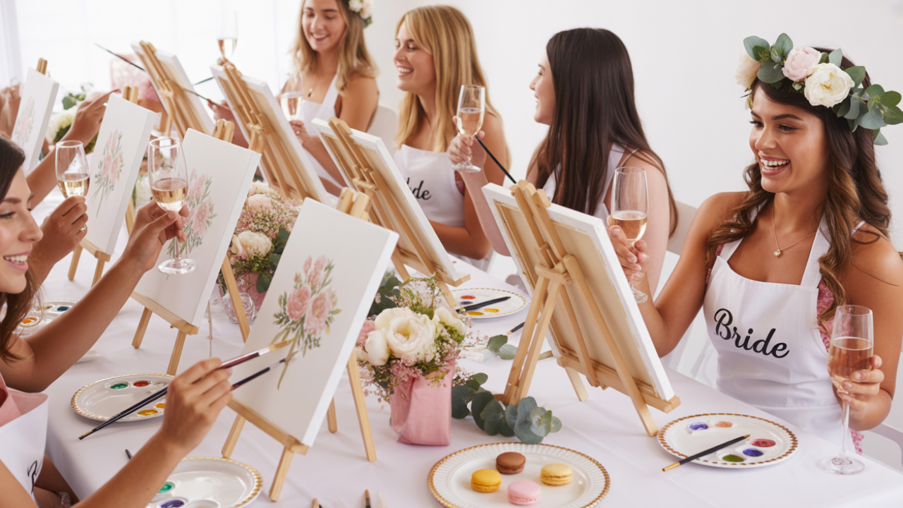 Bachelorette or Bridal Shower Paint & Sip! 
