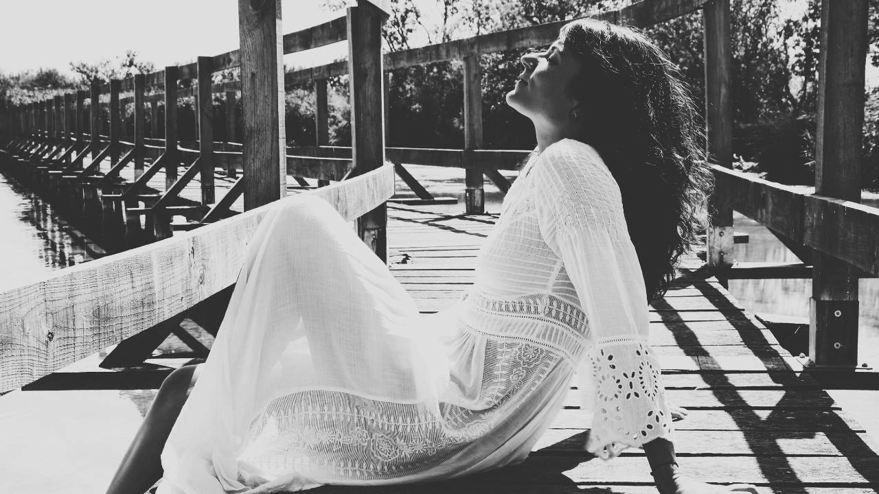 Premium business owner scrolling past generic AI-generated social media content on phone