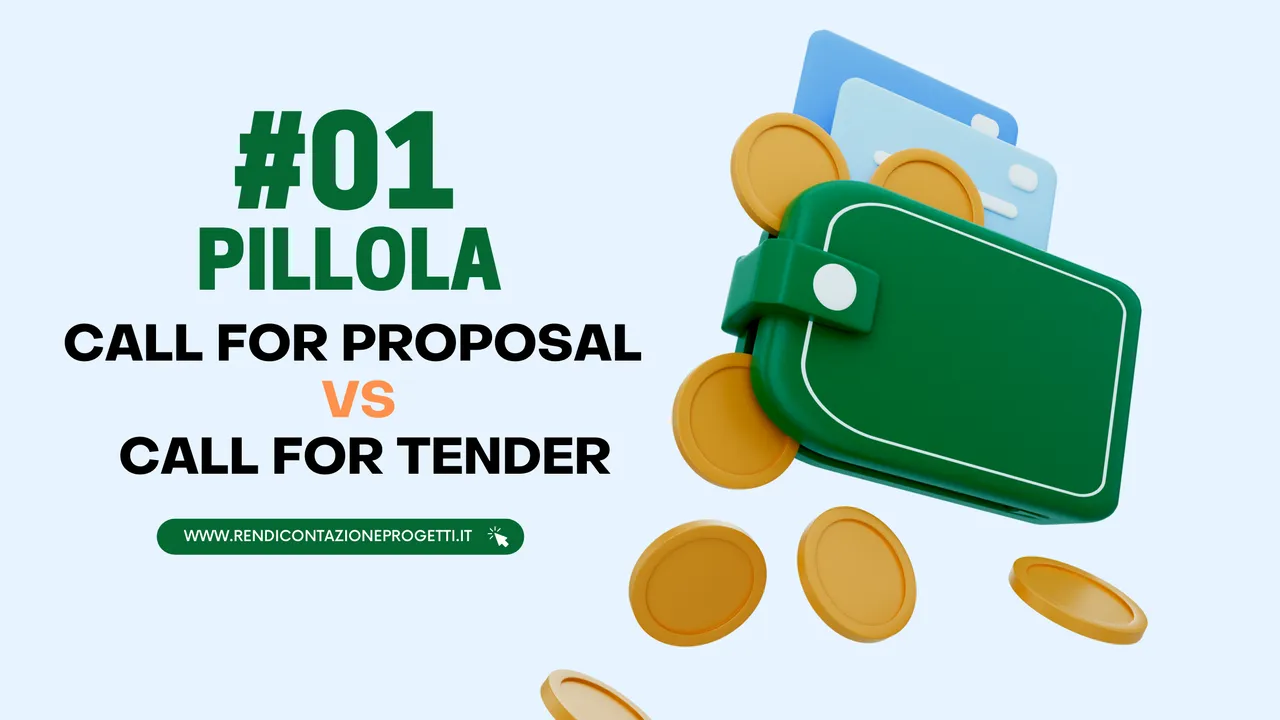 Qual è la differenza tra call for proposal e call for tender?