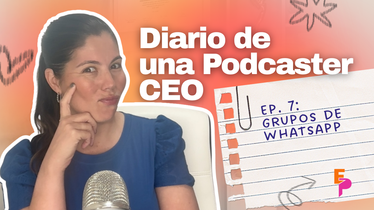 Comunidad de podcast conectando en grupo de WhatsApp y contenido digital