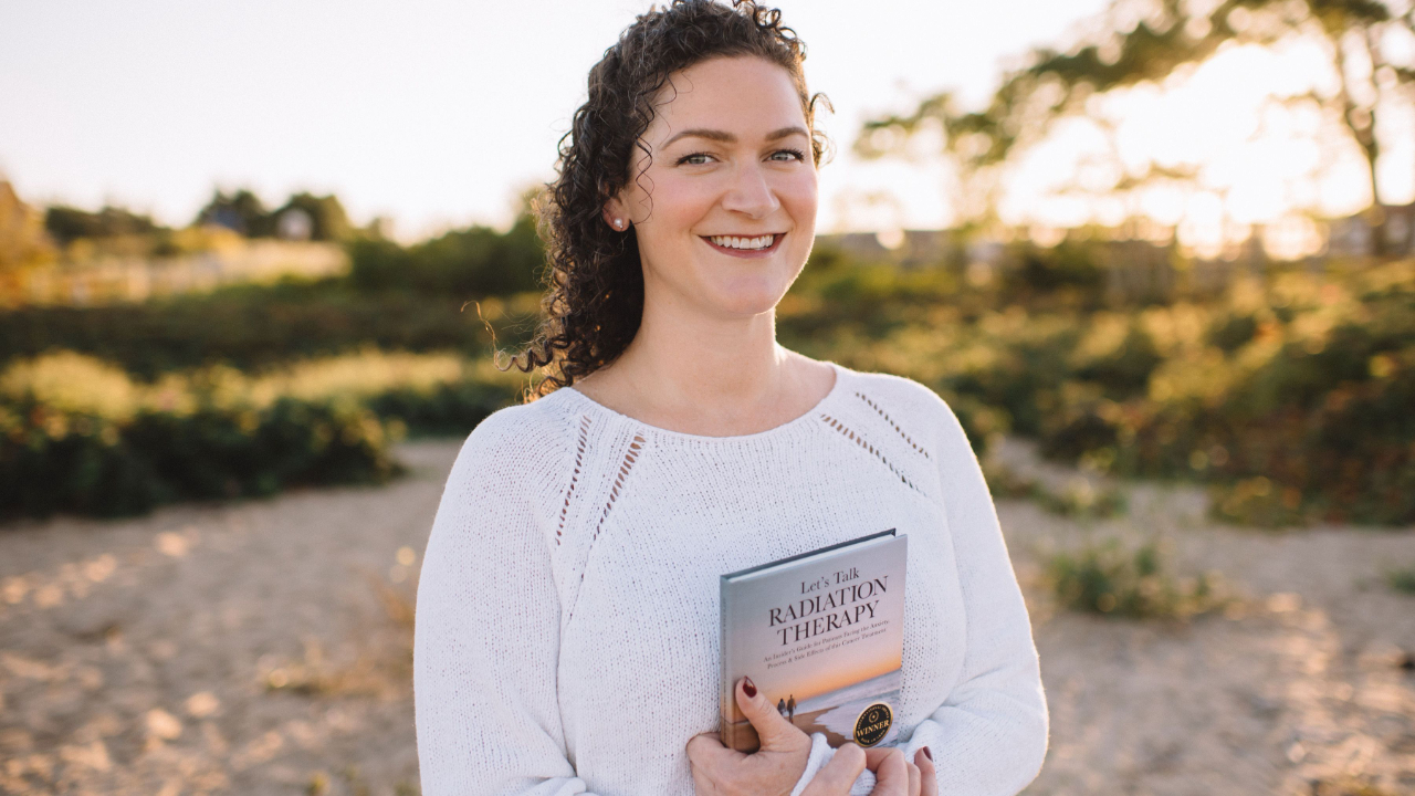 Margeaux and her dog on the beach