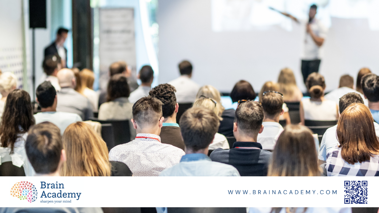 group of people in a seminar class for neuroscience