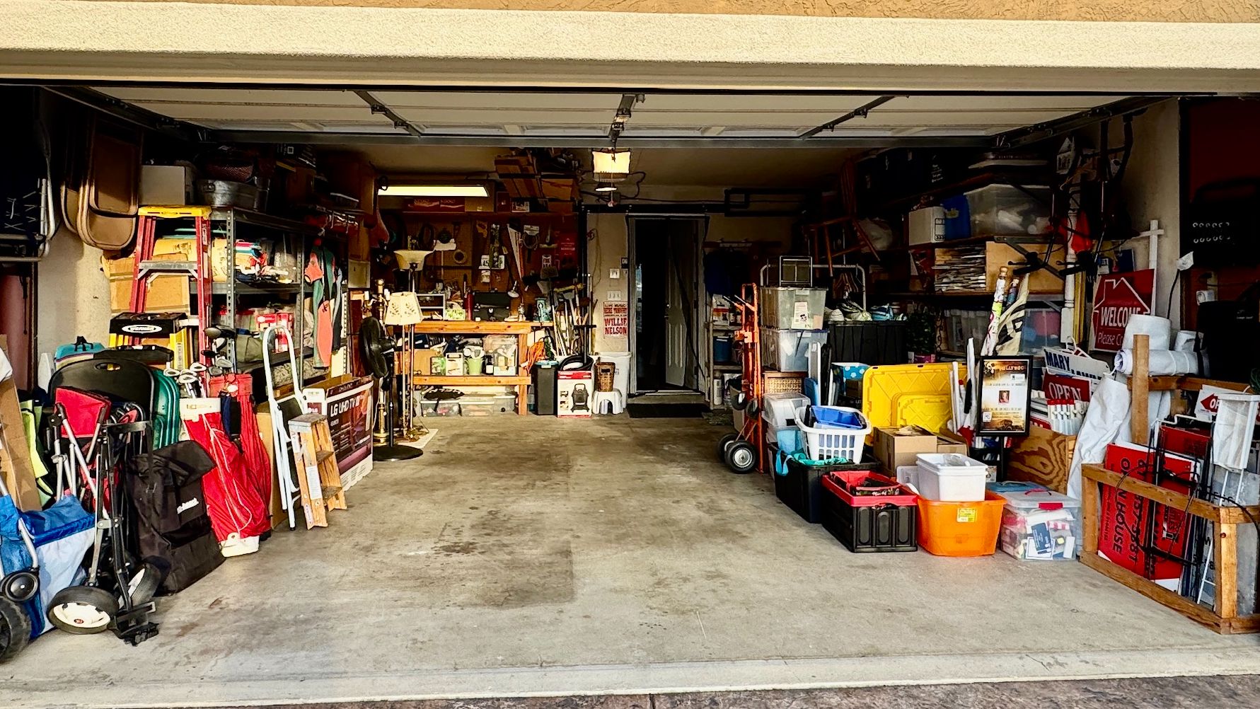 Garage organization for home preparation in San Diego County