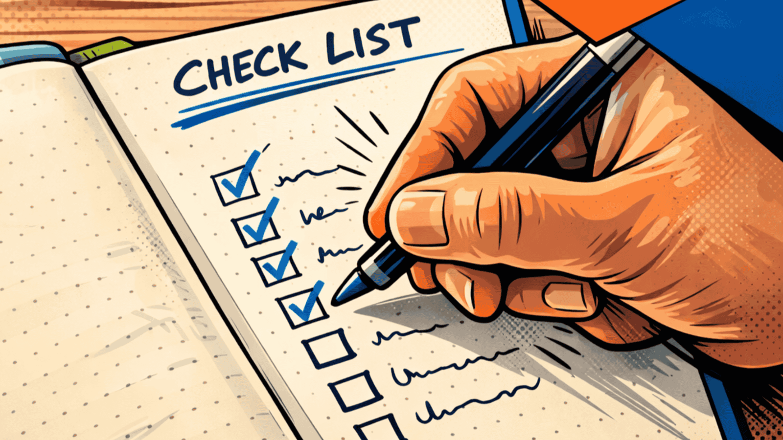 Divorce financial checklist for men with documents and a calculator on a desk