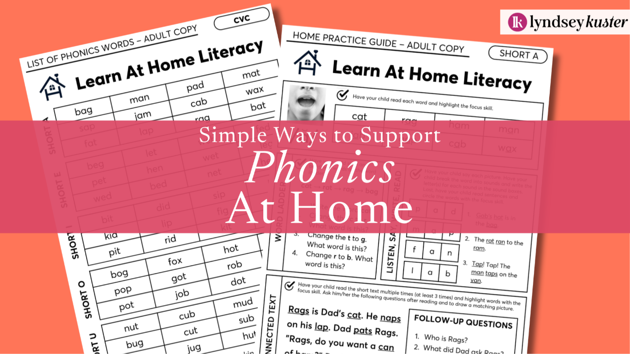 How to Support Your Child with Phonics at Home