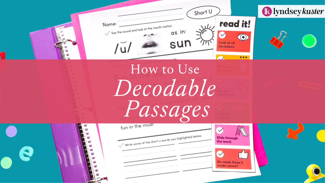 Decodable passages 1st grade aligned with the Science of Reading